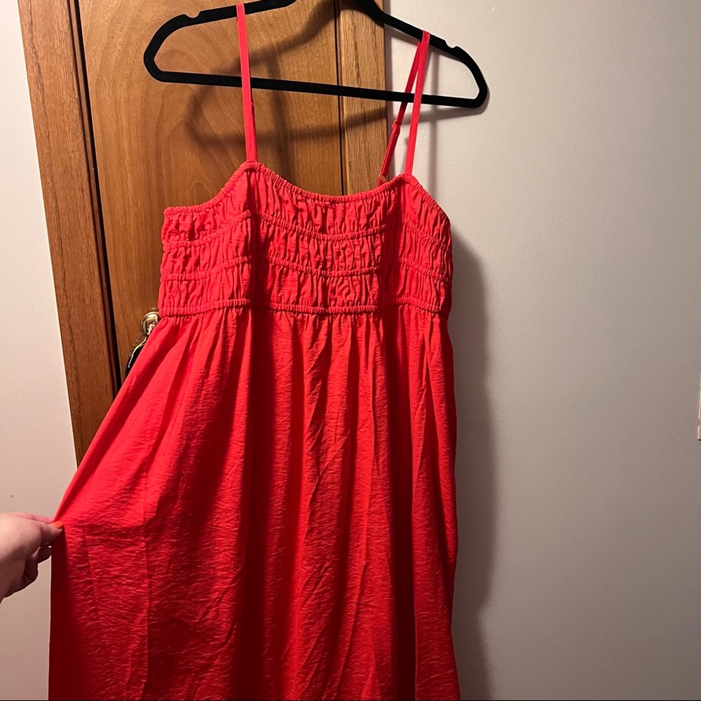 red maxi sundress summer dress